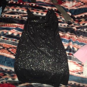 Black sparkling party dress